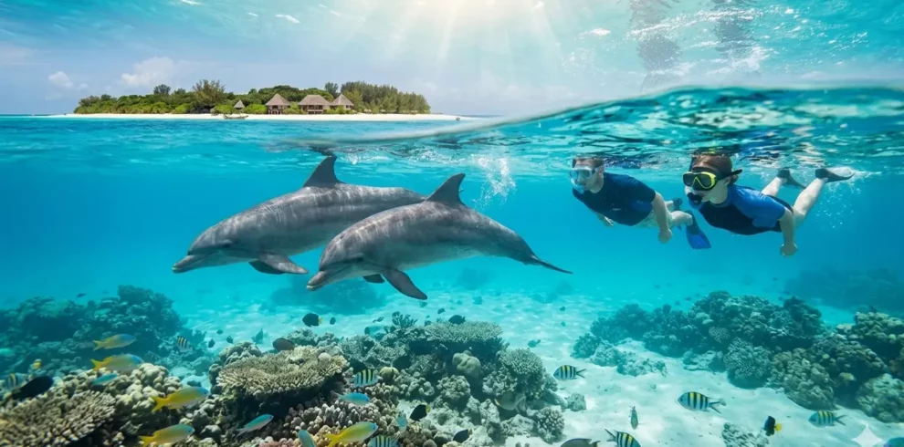 Zanzibar Swimming with Dolphins in Mnemba Island