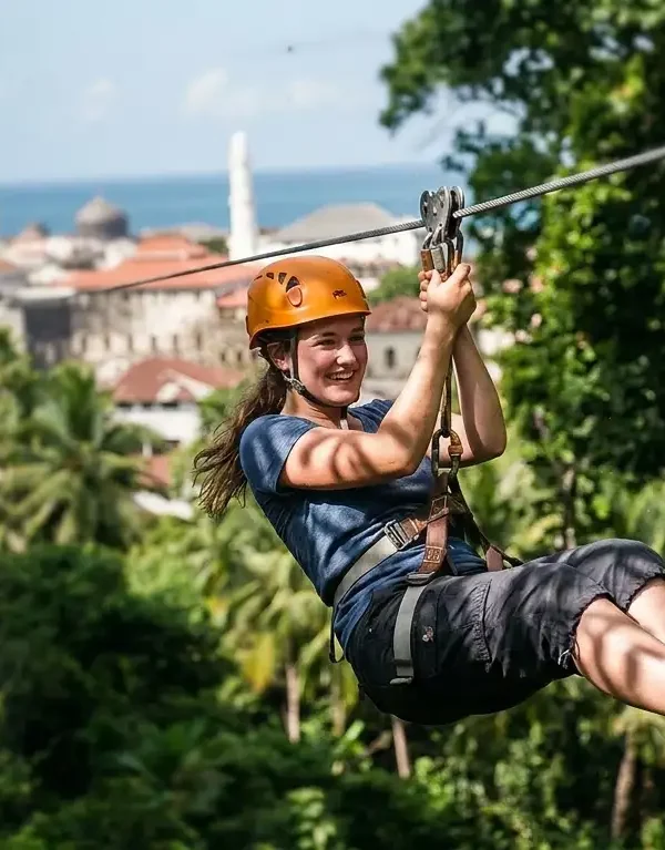 Zanzibar zip line image